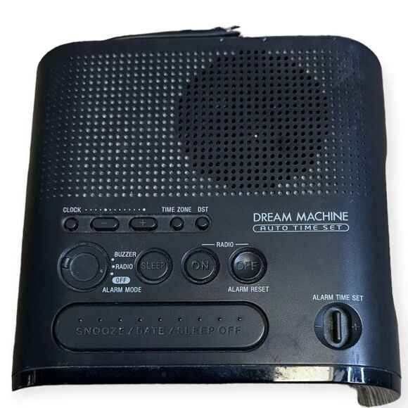 Sony Home Black Dream Machine Dual AM/FM Radio Alarm Clock Model ICF-C218 - Picture 2 of 4